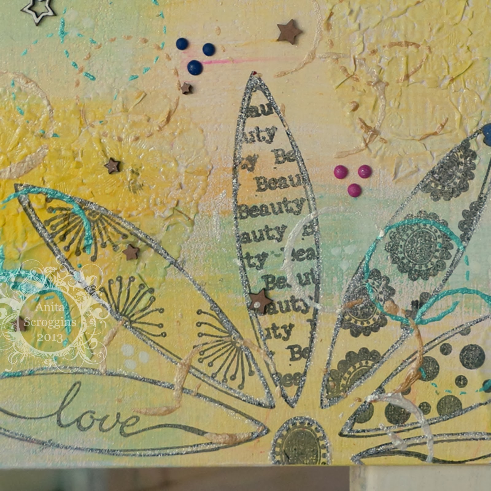 Mixed Media Canvas - Faber-Castell Design Memory Craft