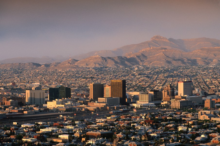 El Paso, far west Texas, a beautiful area of desert and Mountains, is the l...