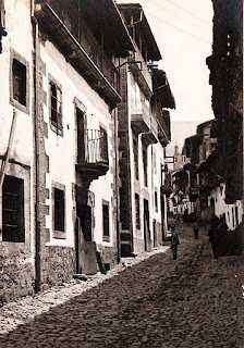 La calle Mayor de Candelario Salamanca en 1910