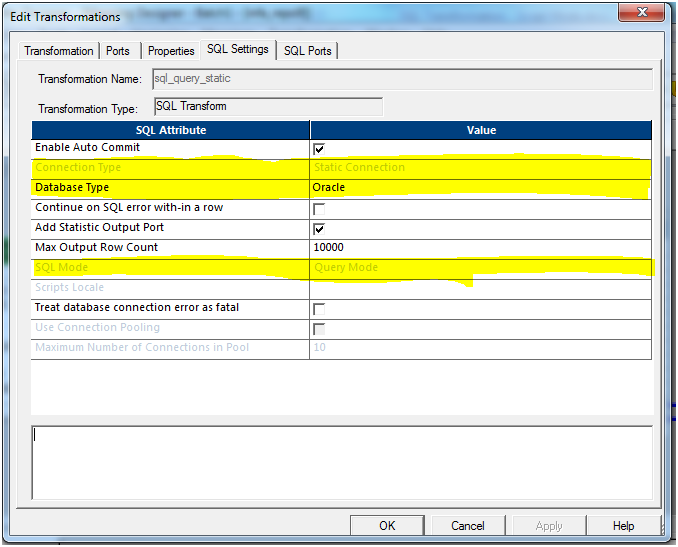 4. Drag the required ports/columns to the SQL transformation as show below