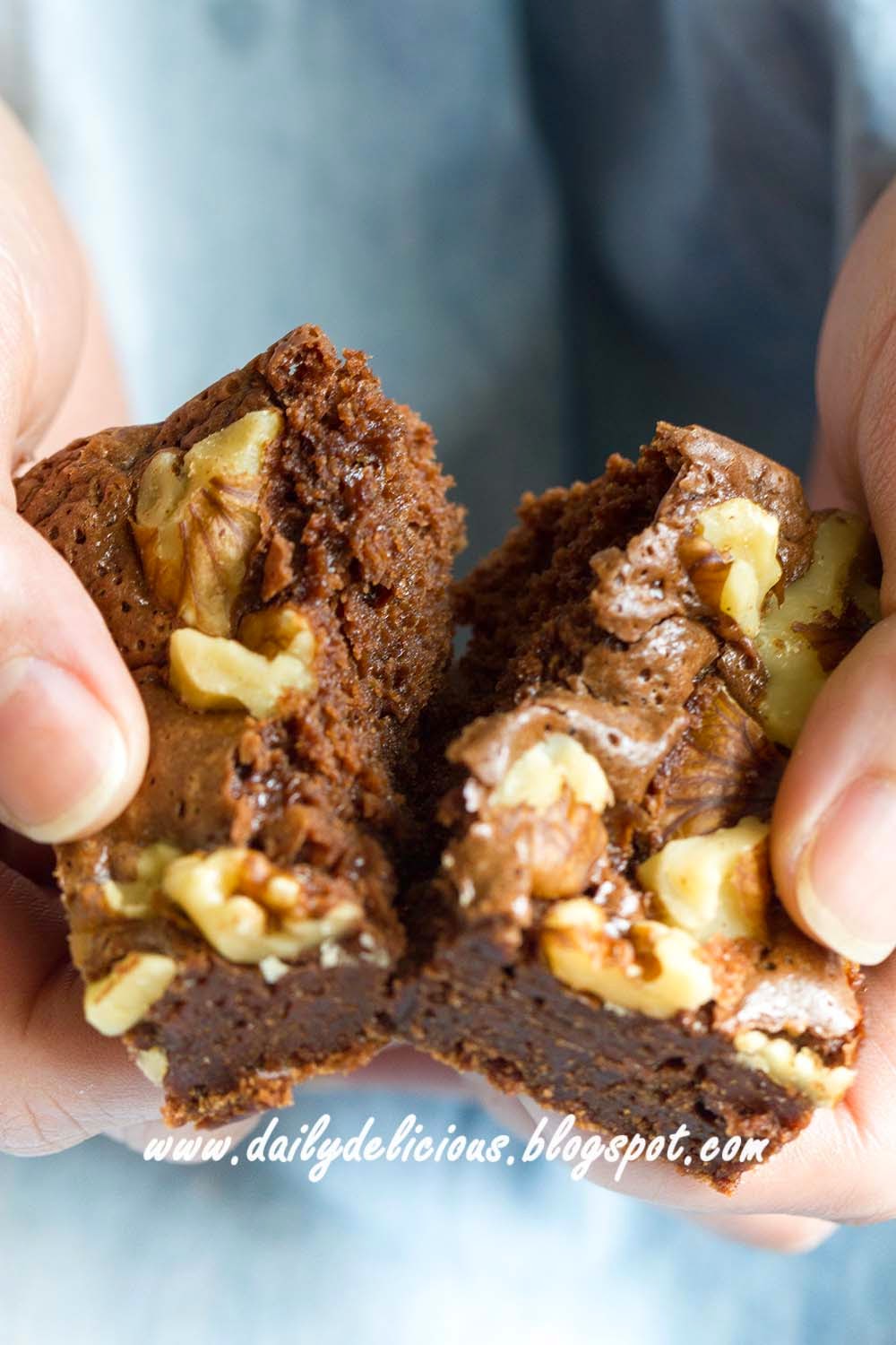 dailydelicious Walnut brownies Deliciously melt in the mouth brownies