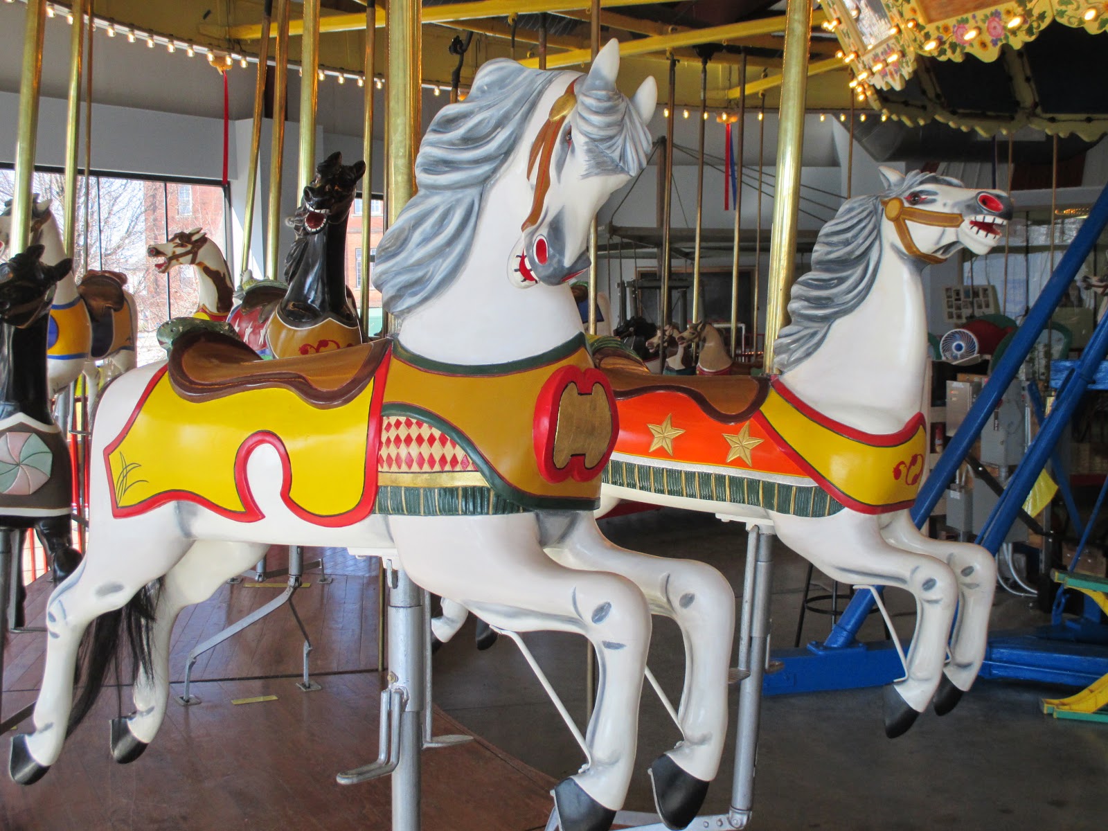 Backyard Excursions Round and Around at the CW Parker Carousel Museum