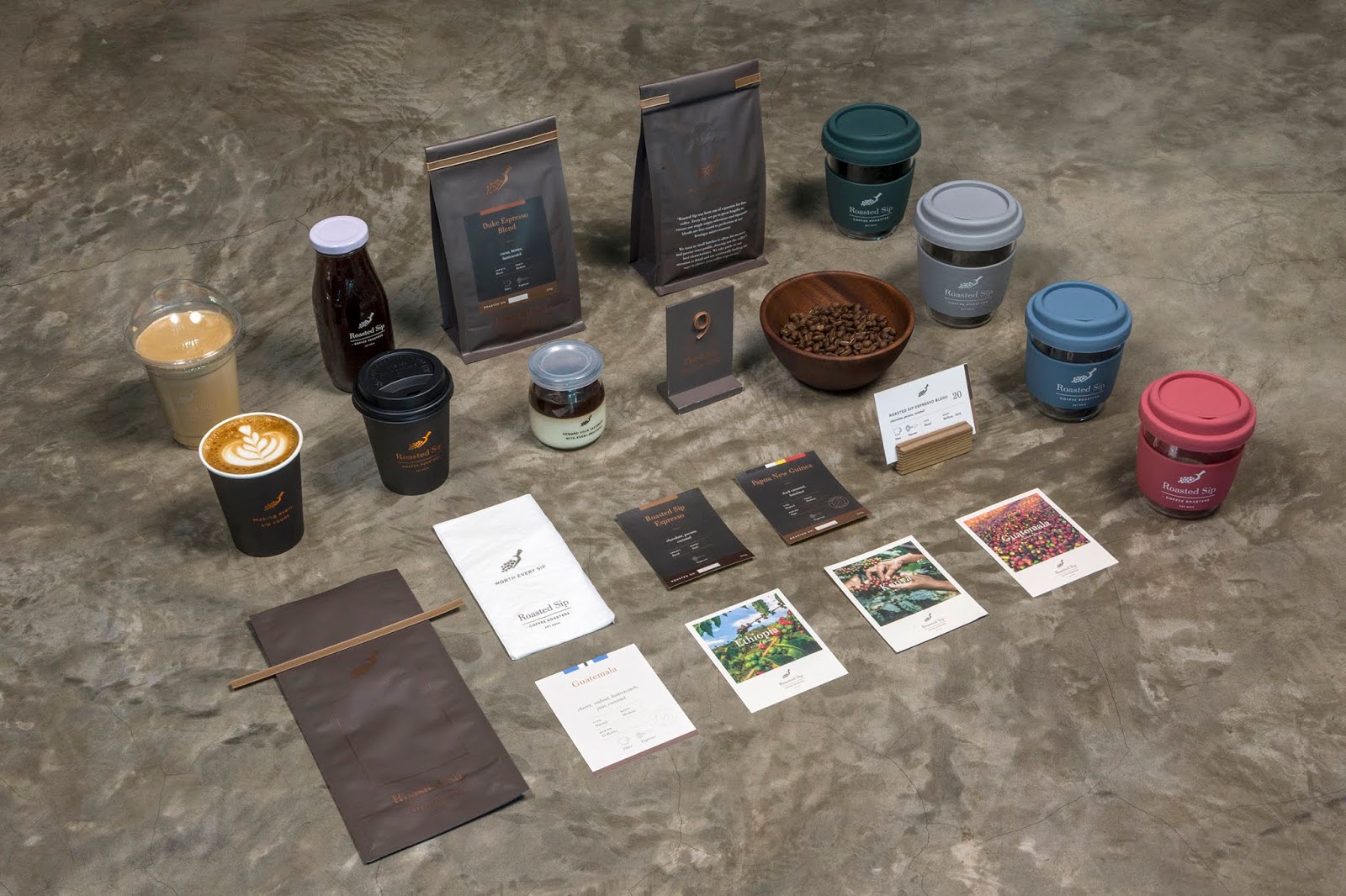Rebranding Roasted Sip a Bruneian coffee roastery Packaging Of The World