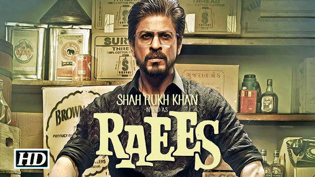 Raees 2017 poster image with shahrukh