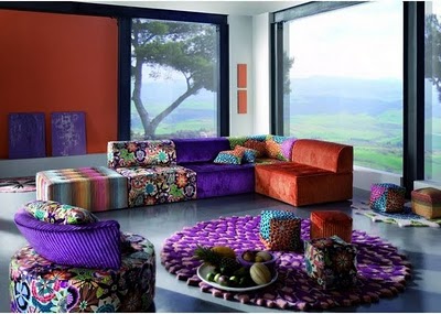 Decora el hogar: Modernas salas con muebles coloridos