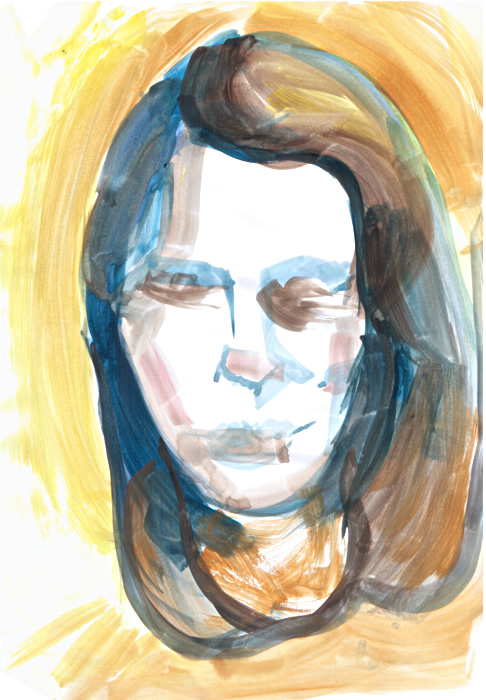 Olga, watercolor by Gregory Avoyan