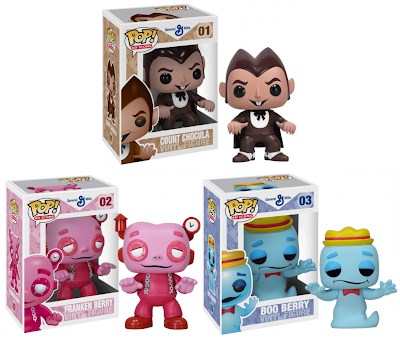 General Mills Pop! Ad Icons Vinyl Figures by Funko - Count Chocula, Franken Berry & Boo Berry