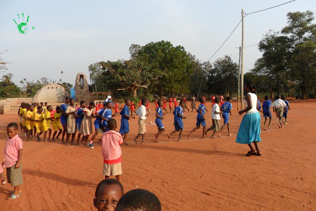 Il campo da gioco della scuola di Noepé, Togo, Africa