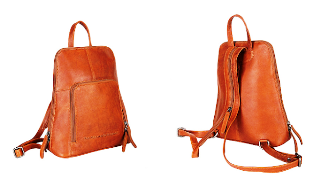 backpack purse for women - City Backpack Cognac ‘Fern’