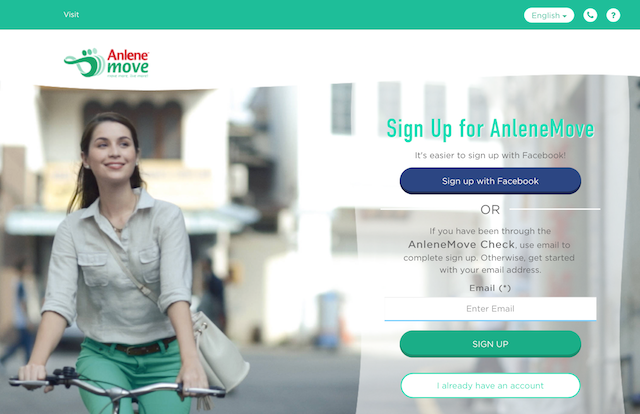 Sign up today for AnleneMove via their website or mobile app