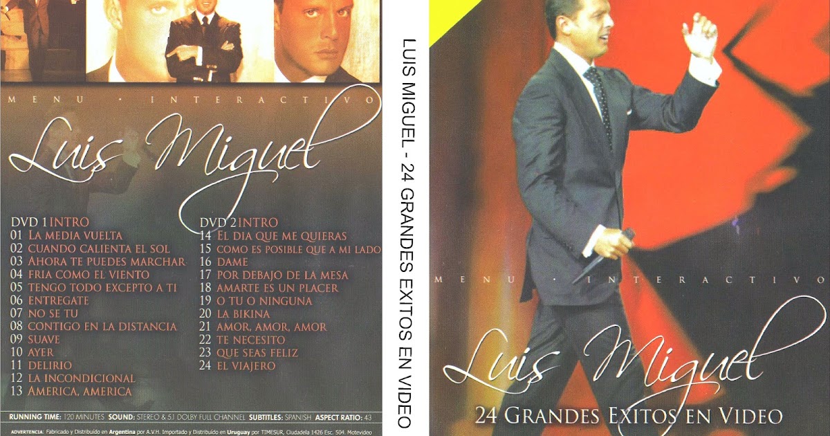 Dvd Musicales Luis Miguel 24 Exitos En Video 155