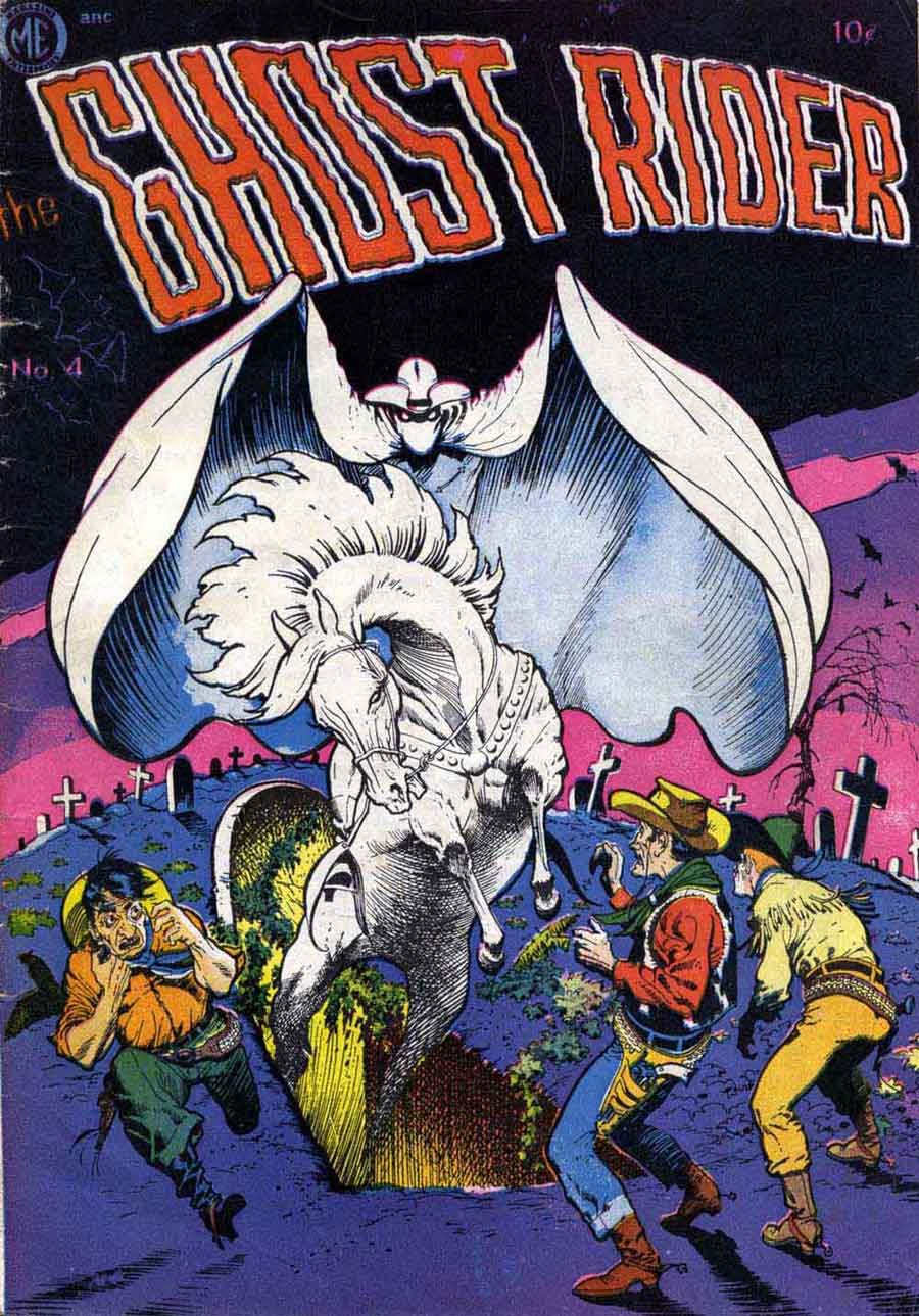 Ghost Rider v1 #4 comic book cover art by Frank Frazetta