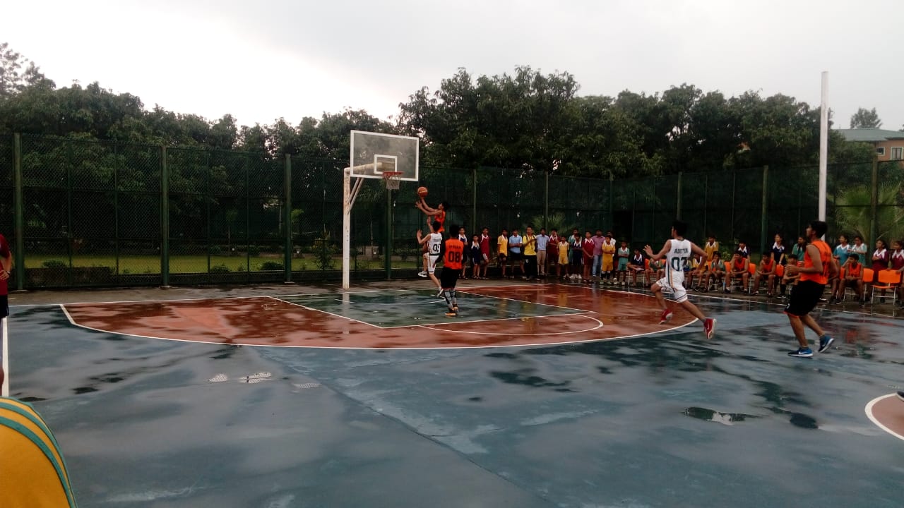 The Indian Public School, Dehradun, Uttrakhand A friendly basketball