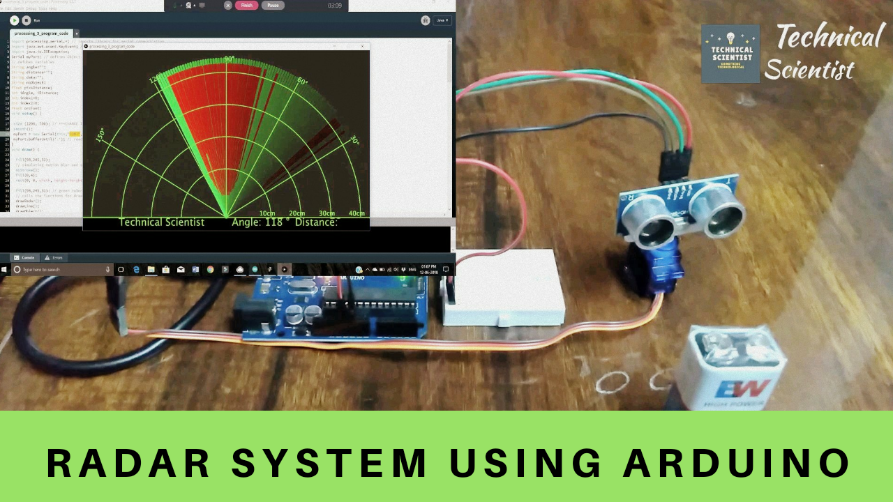 Radar System Using Arduino Programing Code