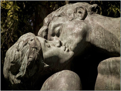 escultura, beijo