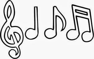 Resultado de imagem para desenho de notas musicais