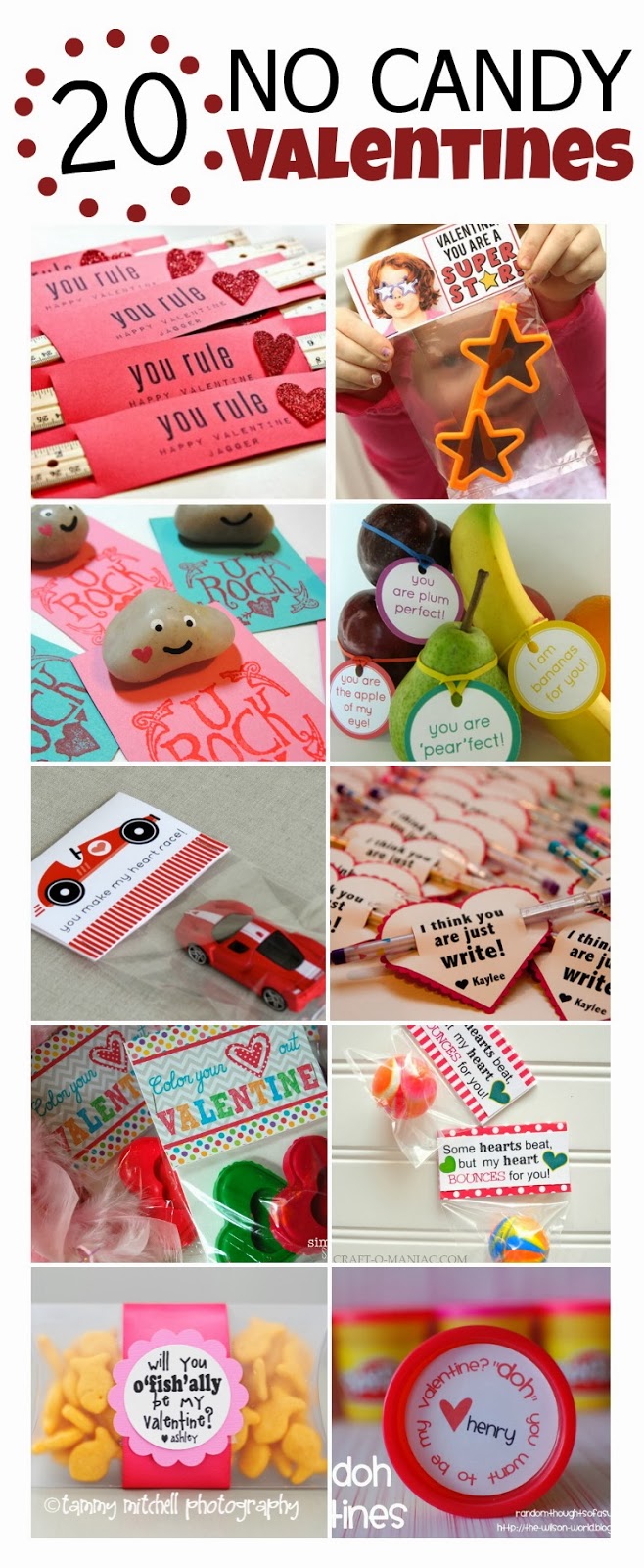 20 adorably cute and super fun NO CANDY Valentines the kids are sure to love
