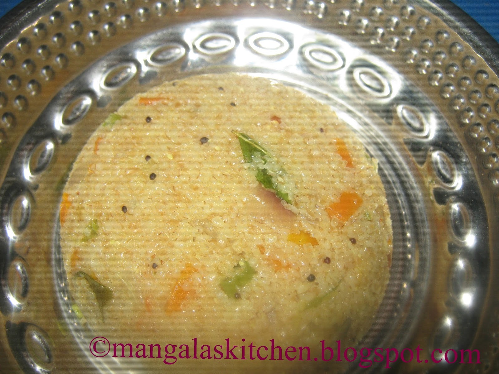 Wheat Rava Upma Samba Ravai Upma mixed with Veggies Healthy Breakfast & Dinner Recipe