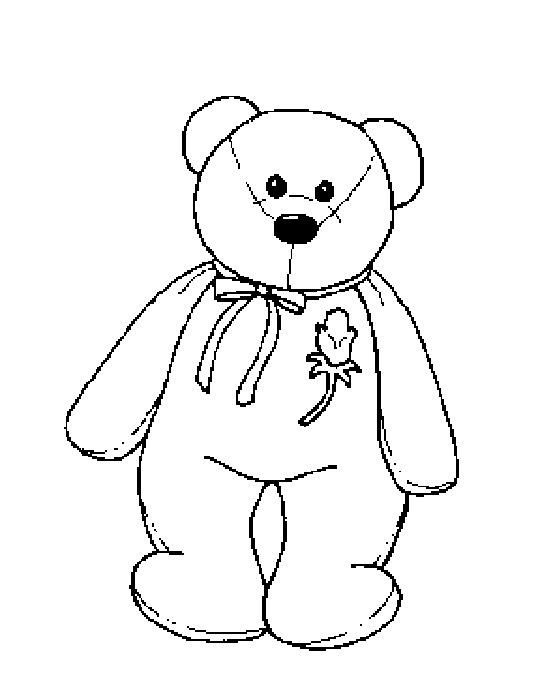 baby girl teddy bear coloring pages - photo #41