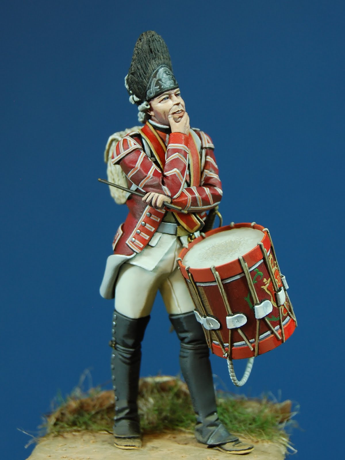 Jason Whitman s Historical Minutia Drummer 59th Regiment Of Foot 1775 54mm Original