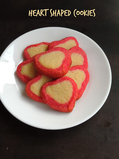 heart shaped butter cookies