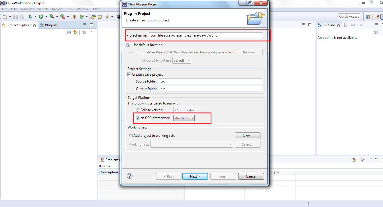 OSGi Sample Bundle Development with Eclipse ~ Liferay Savvy