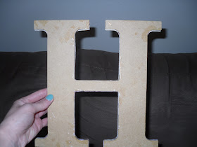 Candid Living: Faux metal letters