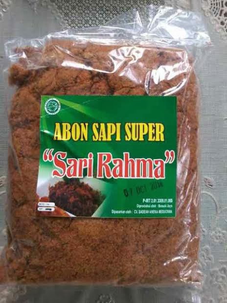 abon sapi super sari rahma, abon sapi super kiloan