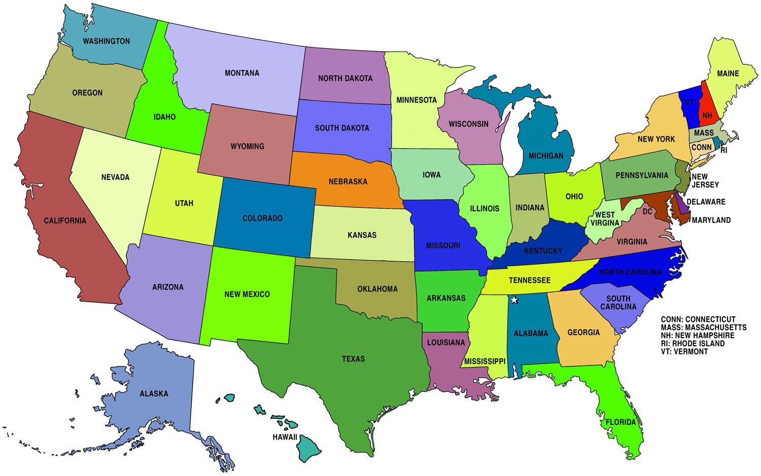 7 Peta Amerika Serikat Dalam Berbagai Versi - Peta Dunia - Sejarah