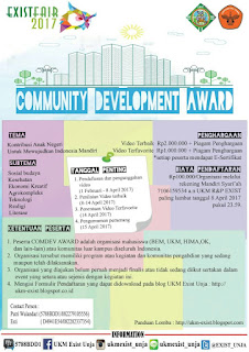 Lomba Comdev Award Exist Fair 2017 Lomba Comdev Award Exist Fair 2017