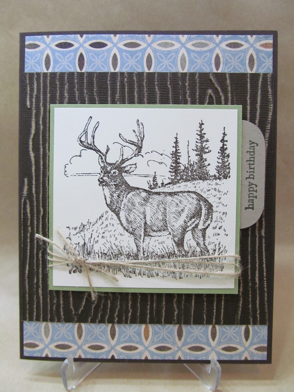 Savvy Handmade Cards: Noble Deer Birthday Card