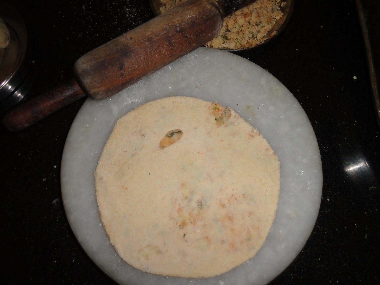 Kitchen mania Potato stuffed Indian bread / Aloo Parantha