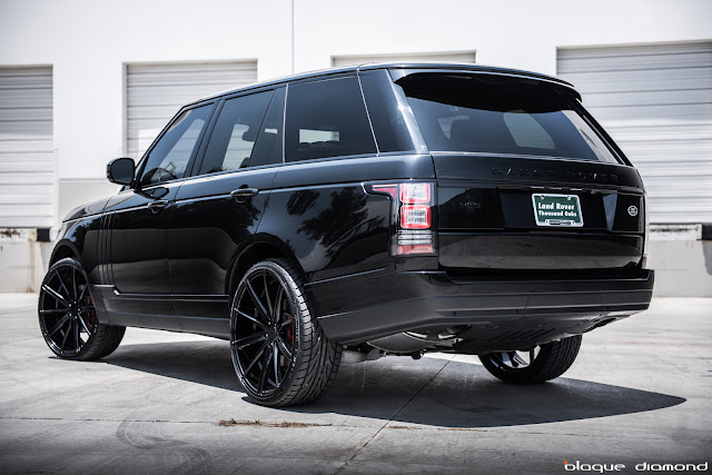 2015 Range Rover Fitted with 24 Inch BD-9’s in Black - Blaque Diamond Wheels