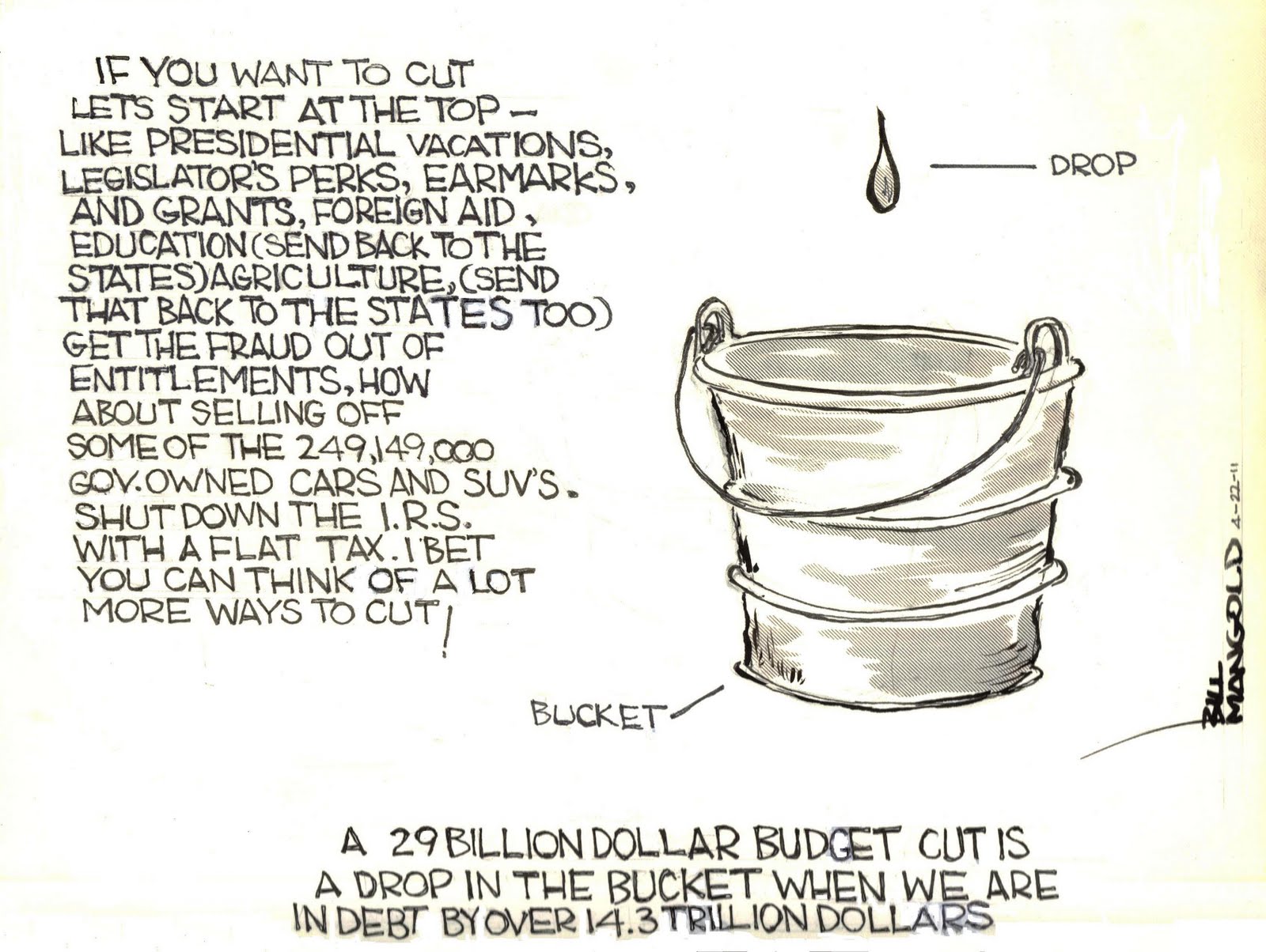 I Draw My Own Conclusions A Drop In The Bucket