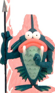 Manly Fish EarthBound Manly Fish Earthbound official Nintendo Power art artwork render