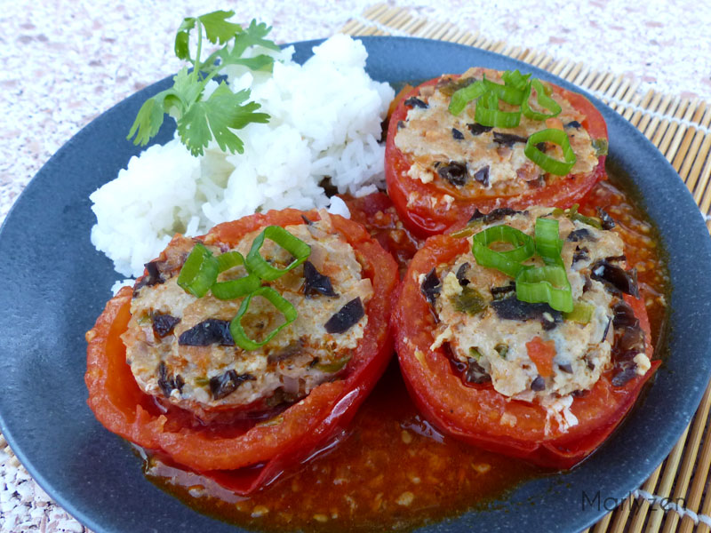 Tomates farcies à la vietnamienne