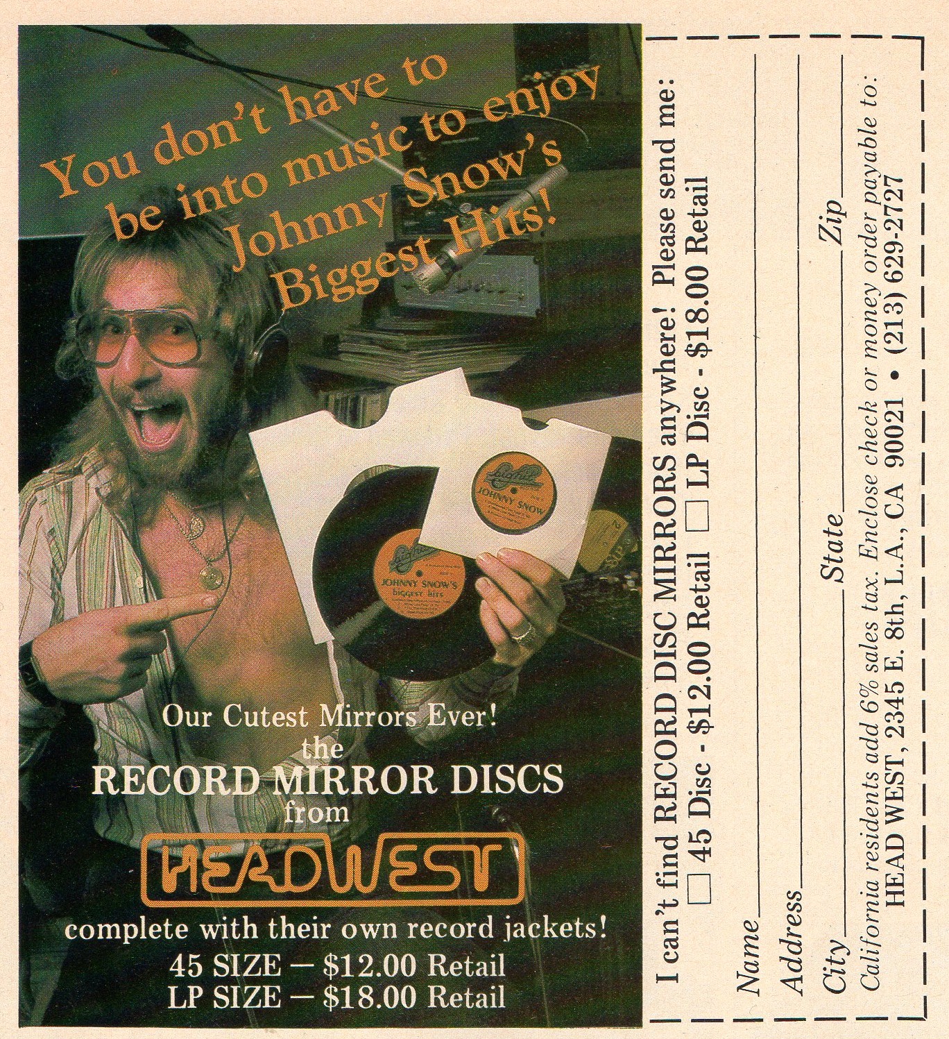 Toys For The Mind Record Mirror Discs by Head West Inc.