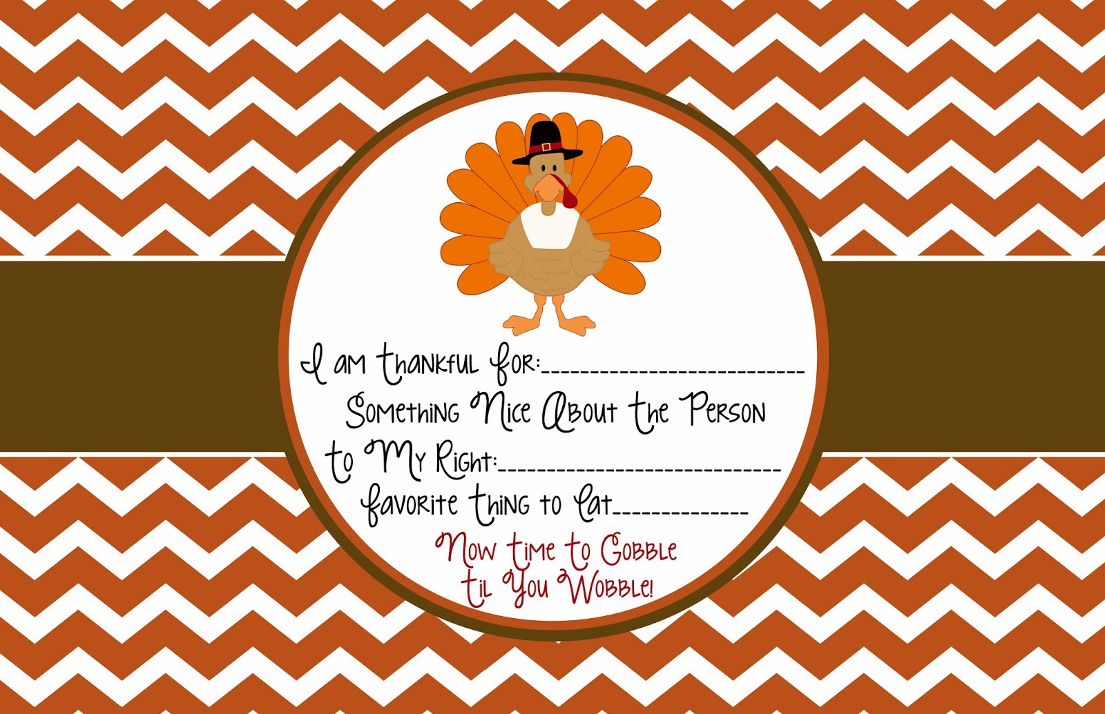 Rosie Posie Designs THANKSGIVING PLACEMAT
