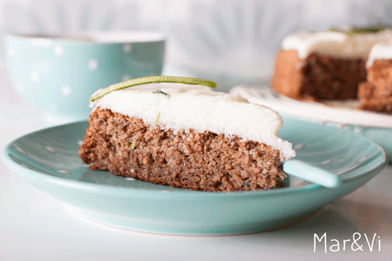 receta casera de tarta de calabacín y lima