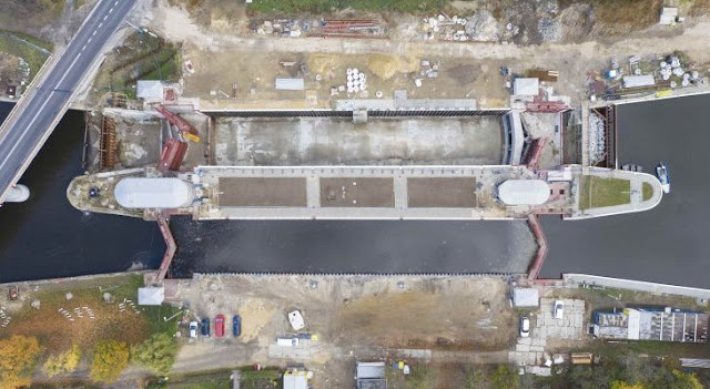 Реконструкция шлюза Нова Вес на Гливицком канале