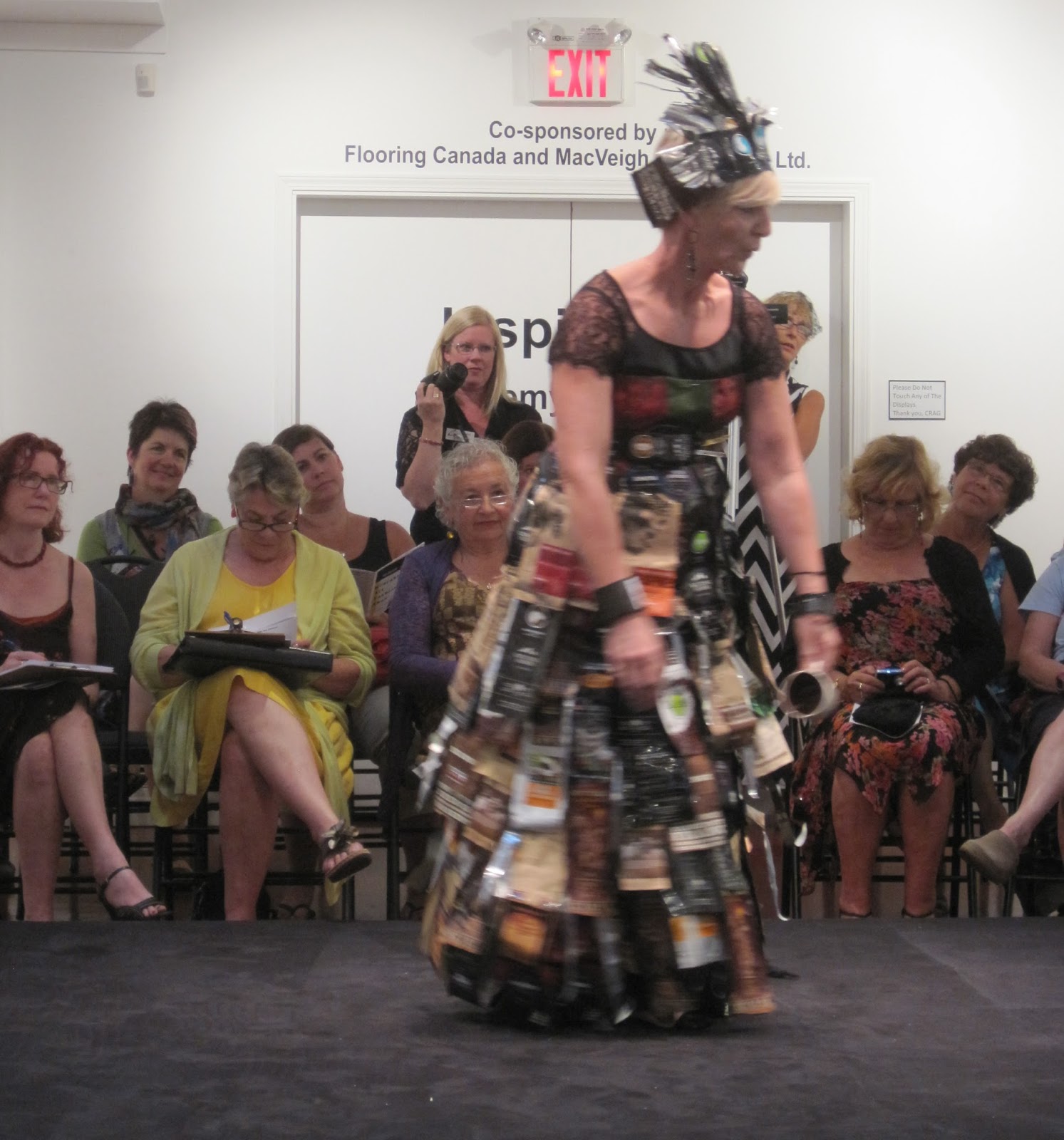Wearable Art & Costume Design CRAG 2013 Wearable Art Show Upcycled Coffee Bag Gown