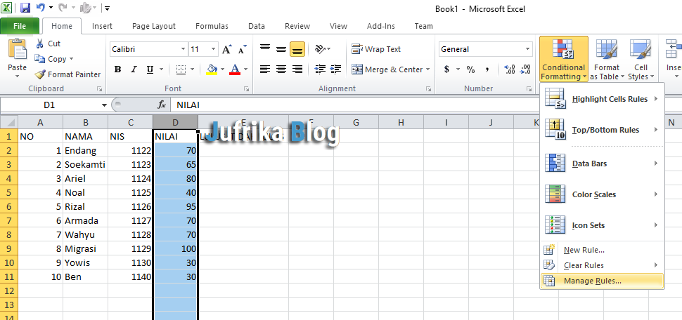 Cara Membuat Auto Fill Color Excel Berdasarkan Value Atau Teks Tertentu Jufrika Blog