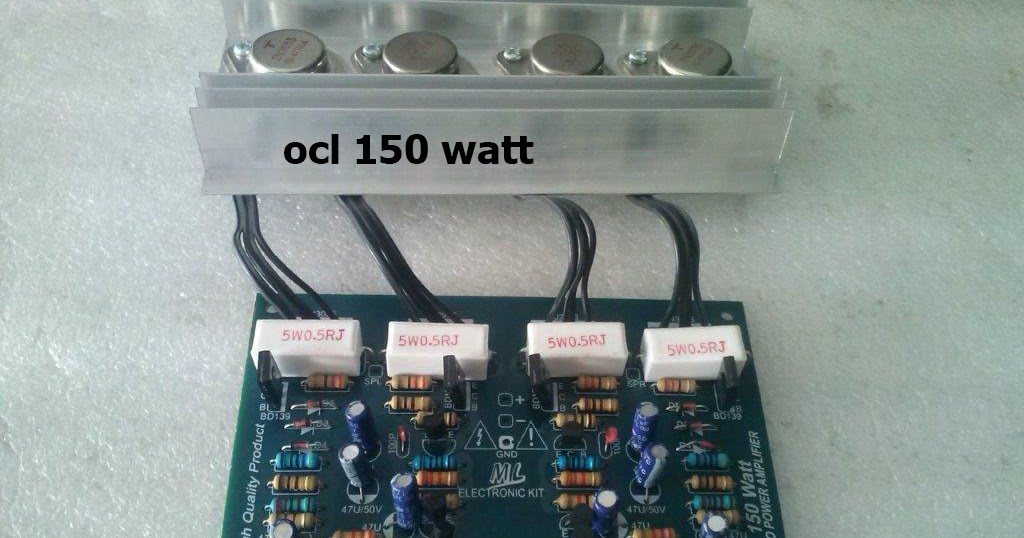 √Cara Merakit power ampli ocl 150 watt - solderku