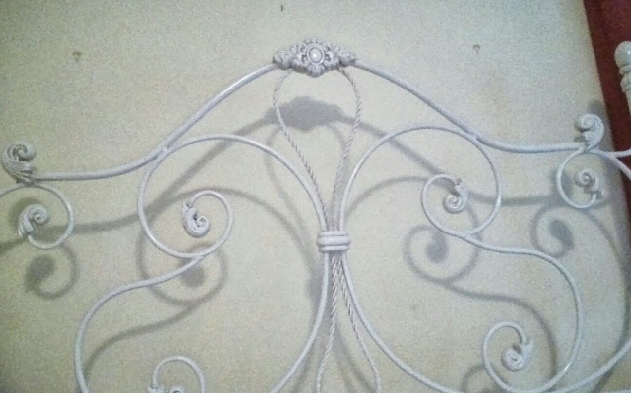 Painted on a Whim diy chalk paint iron bed
