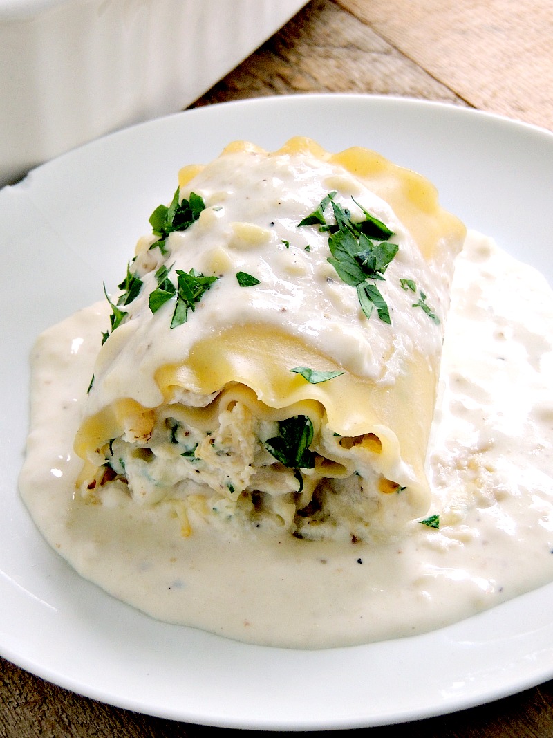 Chicken Alfredo Lasagna Rollups Bobbi's Kozy Kitchen
