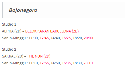 Jadwal Film Bioskop New Star Cineplex Bojonegoro Harga Tiket Masuk Alamat Lengkap Jadwal Film Bioskop Terbaru