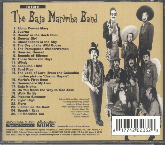 ENTRE MUSICA BAJA MARIMBA BAND Best of the Baja Marimba Band