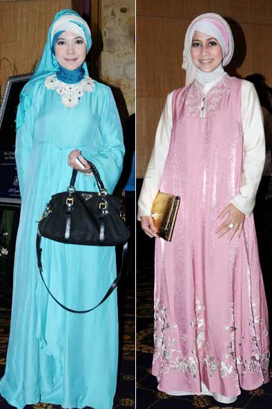25 Baju Muslim Pesta  Artis  Indonesia  Yang Modis Dan Bikin 