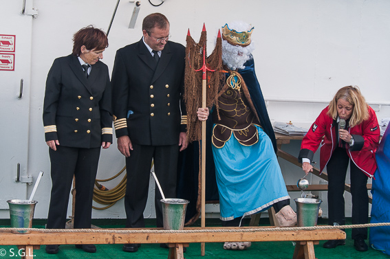 Ceremonia “Artic circle celebration” en Hurtigruten