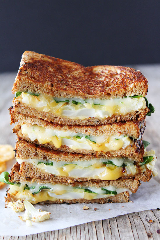 Roasted Cauliflower Grilled Cheese World Food & Cuisine World Food